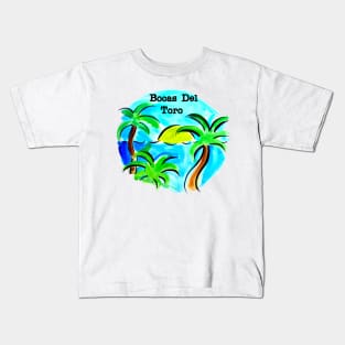 Bocas Del Toro Panama Beach Scene Kids T-Shirt